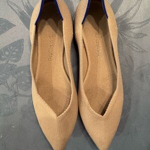 Rothy's Camel Pointed Toe Ballet Flats